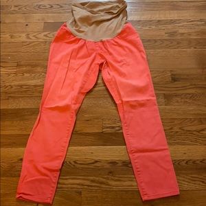 Motherhood maternity coral pants